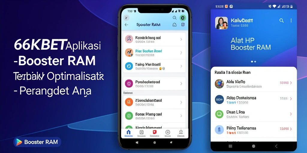 Tampilan antarmuka 66KBET yang ramah pengguna untuk Boosting RAM.