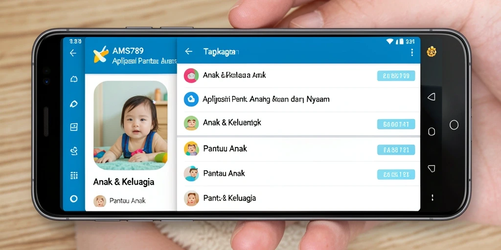 Antarmuka AMS789 yang intuitif dan fungsional untuk Pantau Anak.