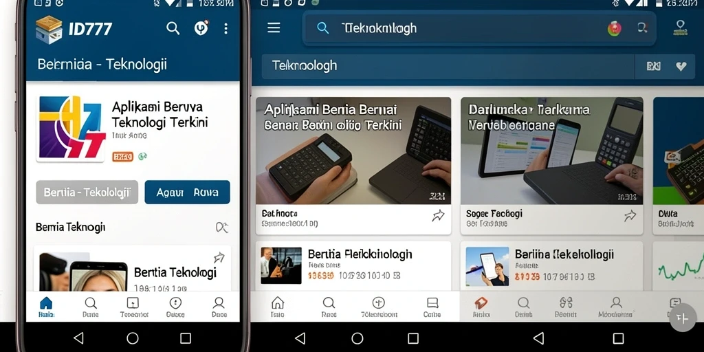 Tampilan antarmuka ID777 yang modern dan menarik