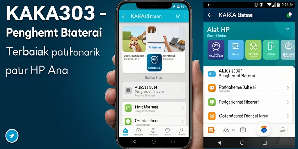Antarmuka KAKA303 menampilkan fitur penghemat baterai yang mudah digunakan.