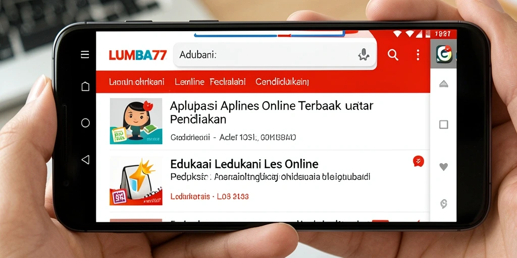 Tampilan antarmuka LUMBA77 yang intuitif dan interaktif.