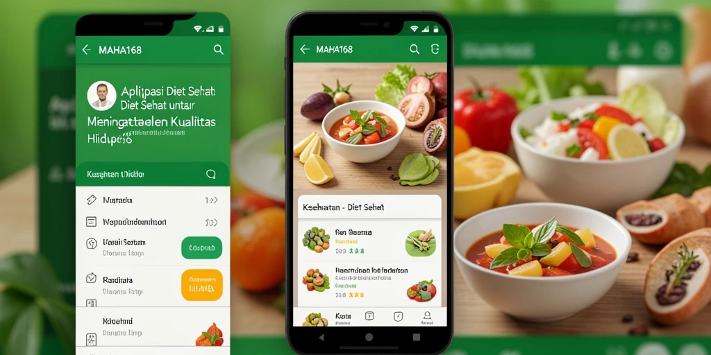 Antarmuka MAHA168 yang sederhana dan intuitif untuk Diet Sehat.