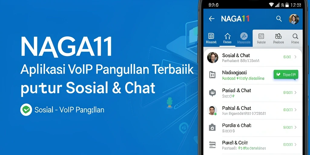 Antarmuka NAGA11 yang modern untuk panggilan VoIP.
