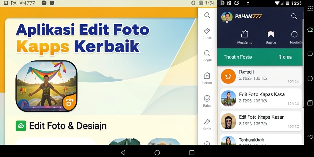 Antarmuka PAHAM777 menampilkan alat edit foto Kertas Kaca yang intuitif.