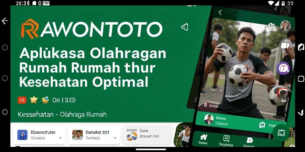 Tampilan antarmuka aplikasi RAWONTOTO yang sederhana dan menarik.
