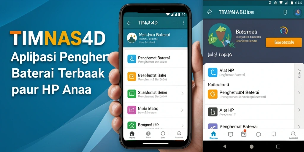 Tampilan antarmuka TIMNAS4D yang intuitif untuk kontrol penghemat baterai.