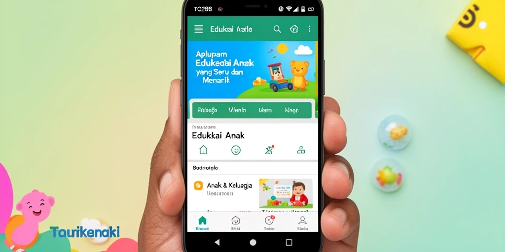 Antarmuka menarik dari TO288 untuk Edukasi Anak.