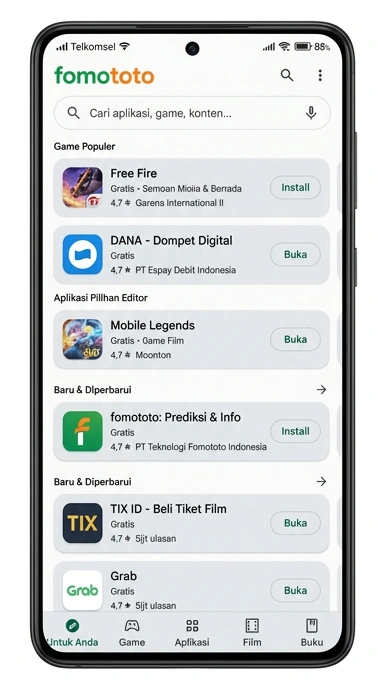 Aplikasi Populer & Kanal Uji—Fomototo Hub Unduhan Terpercaya