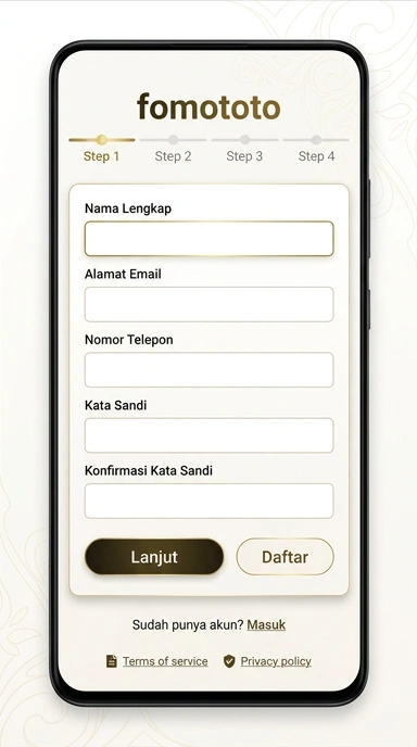 Cara Mudah Buat Akun Baru di fomototo